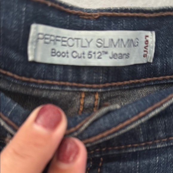 Levi's Blue Straight Leg Jeans Classic Style 512 #34 - Picture 4 of 10